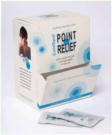 Topical Pain Relief Point Relief® ColdSpot™ 0.06% - 12% Strength Menthol / Methyl Salicylate Lotion 100 per Box