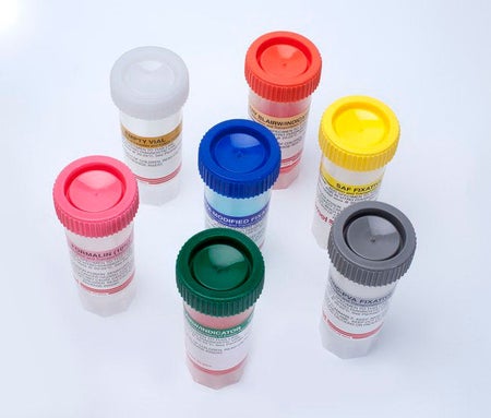 Stool Specimen Container Thermo Scientific™ Remel™ Single-Vial Set 15 mL Fill (0.5 oz.) Screw Cap with Sampling Device NonSterile