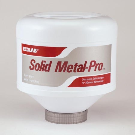 Dish Detergent Ecolab® Solid Metal-Pro® 8 lbs. Bottle Capsule Unscented