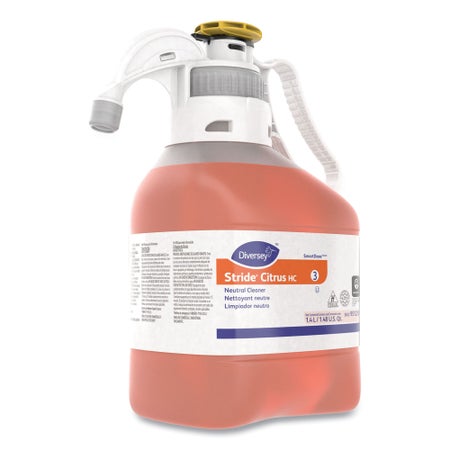 Floor Cleaner Diversey™ Stride® HC Neutral Cleaner Liquid Concentrate 1.4 Liter Bottle Citrus Scent Manual Pump