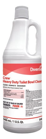 Toilet Bowl Cleaner Diversey™ Crew® Heavy Duty Acid Based Manual Squeeze Liquid 32 oz. Bottle Mint Scent NonSterile