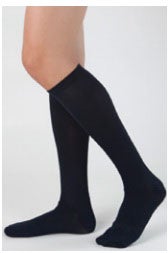 Compression Socks Health Support® Knee High Size E / Regular Black Closed Toe
