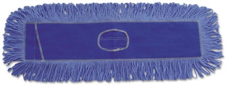 Dust Mop Pad Boardwalk® Looped-end Blue Cotton / Synthetic Fiber Reusable