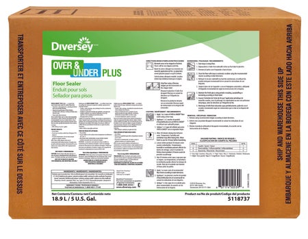 Floor Sealer Diversey™ Over & Under® Liquid 5 gal. Box Ammonia Scent