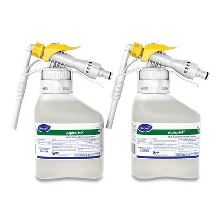 Surface Disinfectant Diversey™ Alpha-HP® Bactericidal RTD® Dispensing System Liquid Concentrate 1.5 Liter Bottle Citrus Scent NonSterile