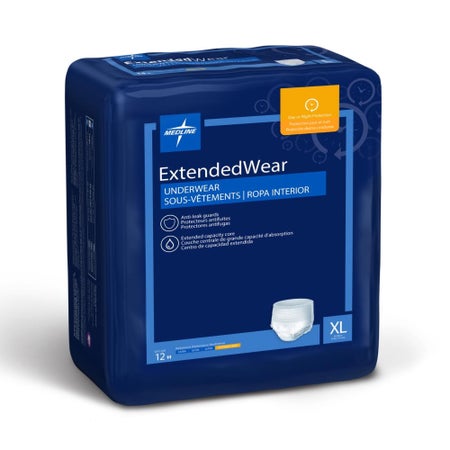 Absorbent Underwear FitRight® Extended Wear Pull On with Tear Away Seams Adult X-Large Unisex Disposable Heavy Absorbency