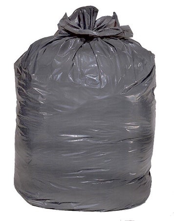Trash Bag Colonial Bag Super Hex 56 gal. 1 mil 43 X 47 Inch Gray Extra Heavy Duty X-Seal Bottom Coreless Roll