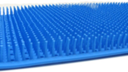 Instrument Finger Mat 4 X 10 Inch, Silicone, Blue