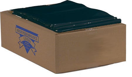 Trash Bag Colonial Bag 56 gal. 1.8 mil 43 X 47 Inch Black 2X-Heavy Duty X-Seal Bottom Flat Pack