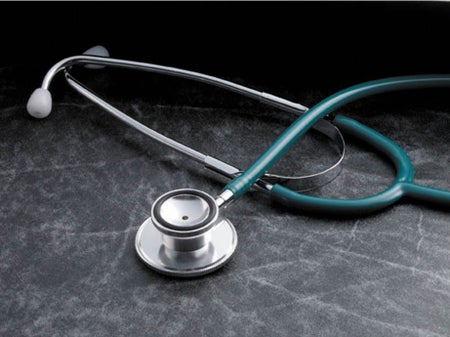 General Exam Stethoscope Tech-Med Gray 1-Tube 22 Inch Tube Double Sided Chestpiece