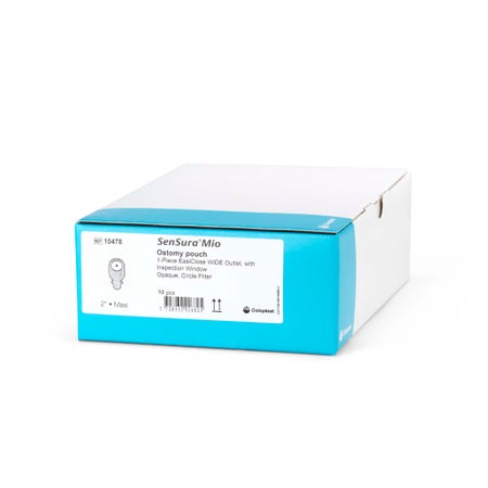 Ostomy Pouch SenSura® Mio One-Piece System 11 Inch Length, Maxi Flat, Pre-Cut 2 Inch Stoma Drainable