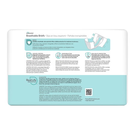 Incontinence Brief Tranquility® Essential Adult Medium Unisex Disposable Moderate Absorbency