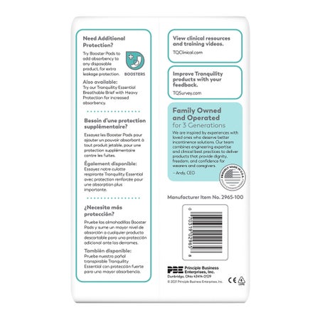 Incontinence Brief Tranquility® Essential Adult Medium Unisex Disposable Moderate Absorbency