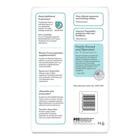 Incontinence Brief Tranquility® Essential Adult X-Large Unisex Disposable Moderate Absorbency