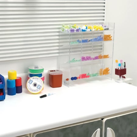 Test Tube Rack Clear 5-1/4 X 15-1/2 X 17-1/2 Inch