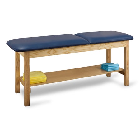 Exam Table with Storage McKesson Fixed Height 30 W X 72 L Inch Adjustable Backrest 400 lbs. Weight Capacity