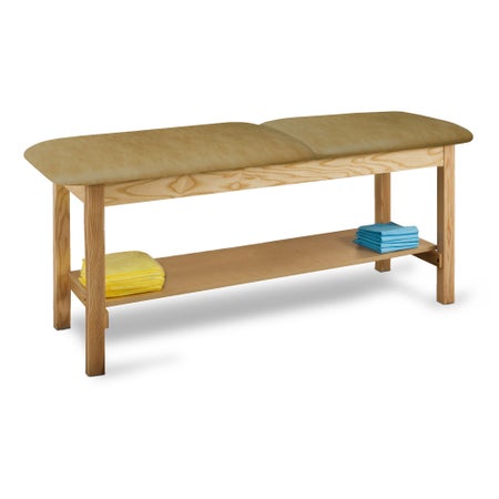 Exam Table with Storage McKesson Fixed Height 30 W X 72 L Inch Adjustable Backrest 400 lbs. Weight Capacity