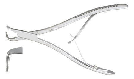 Microsurgical Rongeur Miltex® Friedman 90° Angled Tip 1.3 mm Bite X 5-1/2 Inch Length