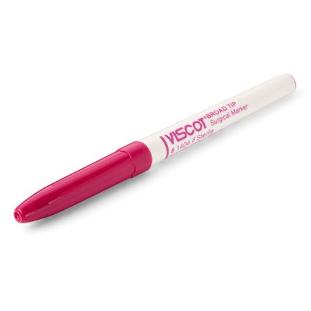 Skin Marker with Ruler Viscot® Gentian Violet Ink Sterile Full Size Broad Tip