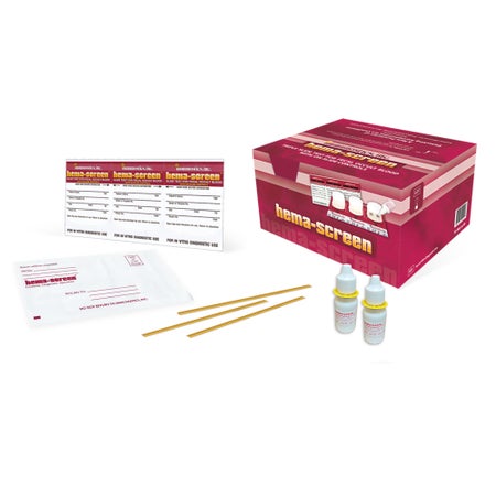 Cancer Screening Test Kit Hema-Screen™ Patient Pack Fecal Occult Blood Test (FOBT) 50 Tests CLIA Waived