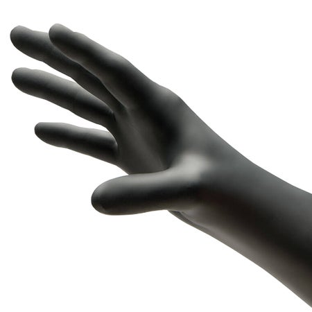Exam Glove NitriDerm® Ultra Black X-Large 100 per Box NonSterile Nitrile Standard Cuff Length Textured Fingertips Black Chemo Tested / Fentanyl Tested