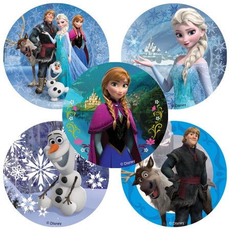 Sticker SmileMakers® 100 per Box Disney Frozen Movie 2-1/2 Inch Diameter