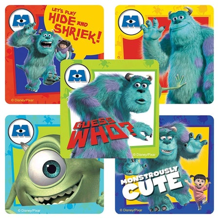 Sticker SmileMakers® 100 per Box Disney Monsters Inc 2-1/2 X 2-1/2 Inch