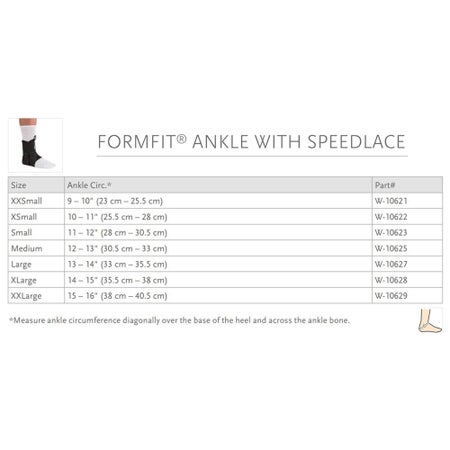 Ankle Support Ossur® Formfit® Large Figure-8 Strap / Lace-Up Closure Foot