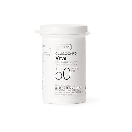 Blood Glucose Test Strips Glucocard® Vital™ 50 Strips per Pack For Glucocard Blood Glucose Monitoring Meter