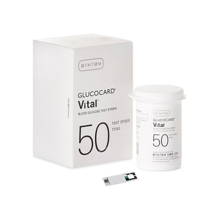 Blood Glucose Test Strips Glucocard® Vital™ 50 Strips per Pack For Glucocard Blood Glucose Monitoring Meter