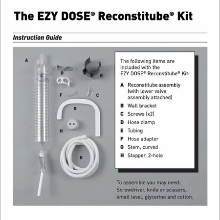 Antibiotic Diluting Tube Reconstitube® Deluxe Acrylic