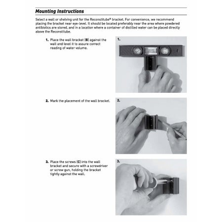 Antibiotic Diluting Tube Reconstitube® Deluxe Acrylic