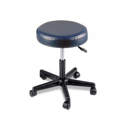 Exam Stool Without Backrest Pneumatic Height Adjustment 5 Casters Blue