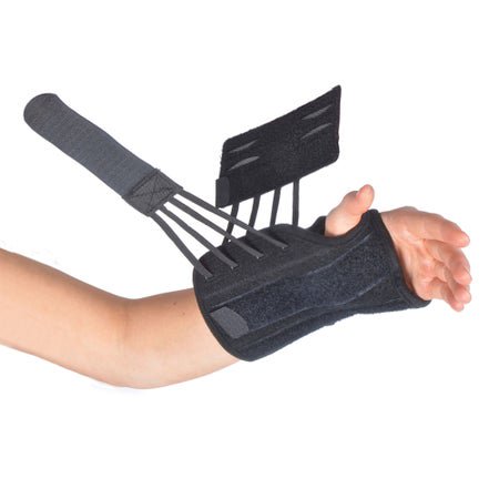 Wrist Brace Titan Wrist™ Aluminum / Nylon Left Hand Black X-Large