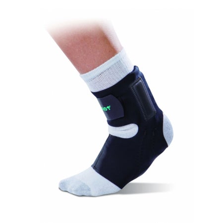 Ankle Support Aircast® AirHeel™ with Stabilizers Medium Hook and Loop Closure / Pull-On Foot