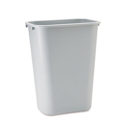 Trash Can Deskside 41 Quart / 10.25 gal. Gray LLDPE Rectangular