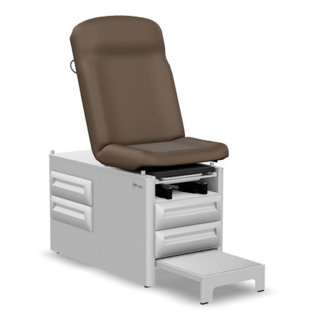 Exam Table with Storage Fixed Height 28 W X 58-1/2 to 74-1/2 L Inch Pneumatic Adjustable Backrest 500 lbs. Weight Capacity