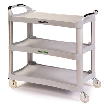 Utility Cart Plastic Frame 20 X 37-1/2 X 42 Inch Gray