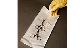 Low Temperature Sterilization Pouch Vis-U-All™ Ethylene Oxide (EO) Gas / V-PRO Low Temperature Sterilization Systems 12 X 18 Inch White / Orange Self Seal Film / Tyvek Material