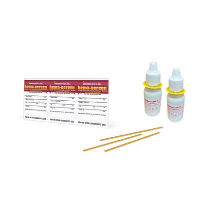 Cancer Screening Test Kit Hema-Screen™ Triples Fecal Occult Blood Test (FOBT) 34 Tests CLIA Waived