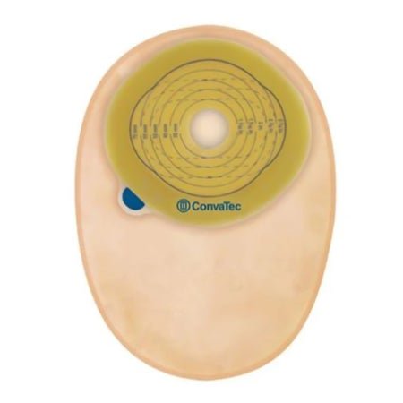Ostomy Pouch Esteem®+ One-Piece System 8 Inch Length Pre-Cut 1-3/8 Inch Stoma Closed End