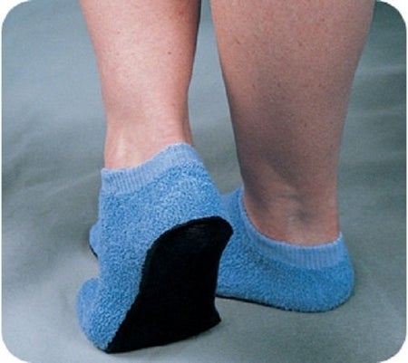 Slippers Teri-Treds™ Unisex Adult Medium Hard Sole Single Patient Use Blue