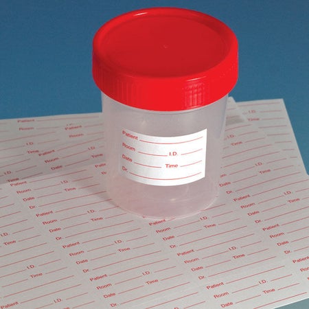 Pre-Printed Label Laboratory Use White Paper Pre-Printed Temp Black Lab / Specimen