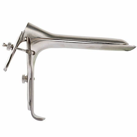 Vaginal Speculum Marina Graves NonSterile Surgical Grade German Stainless Steel 2X-Large Double Blade Duckbill Reusable Without Light Source Capability