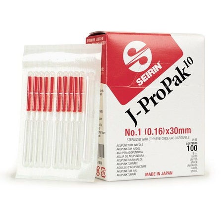 Acupuncture Needle Seirin® J-ProPak® 10 1 Japanese Gauge 30 mm Length J-Type