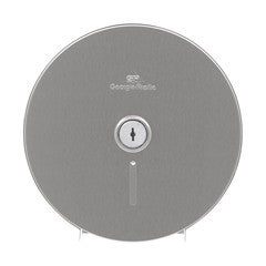 Toilet Tissue Dispenser Georgia-Pacific® Jumbo Jr Silver Steel Manual 1 Roll Wall Mount