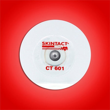 ECG Stress Electrode SKIN TACT™ Snap Connector Solid Gel Tape Backing Adult Non-Radiolucent 30 per Pack