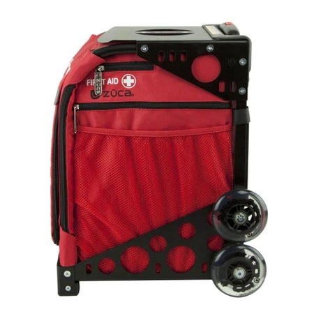 Rolling Emergency Bag Red Water Resistant Fabric 12-1/2 X 14 X 18-1/2 Inch