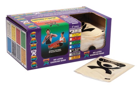 Exercise Resistance Band CanDo® Tan 5 Inch X 50 Yard 2X-Light Resistance