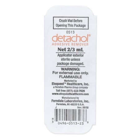 Adhesive Remover Detachol® Liquid 2.3 mL Alcohol Free